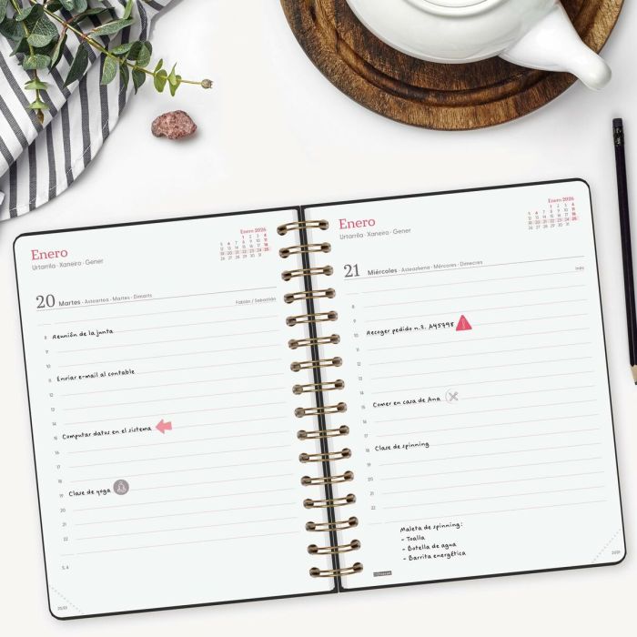 Agenda Finocam Alma Noir A5 15,5 x 21,2 cm 2026 6 Agenda Finocam Alma Noir A5 15,5 x 21,2 cm 2026 6