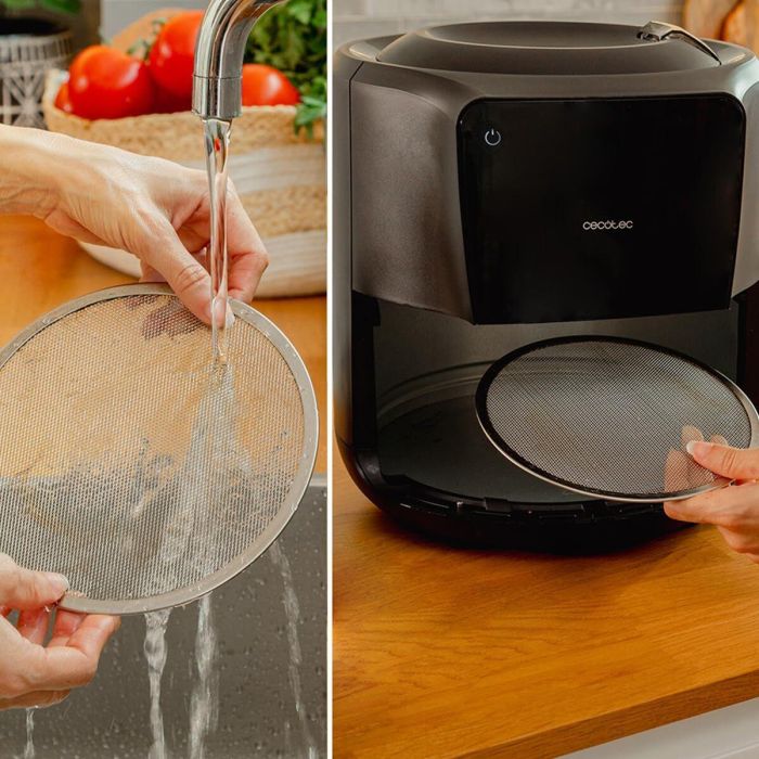 Friteuse à air Cecotec Cecofry Rain M 5,5L 1550W Noir Écran Tactile 8 Menus 1