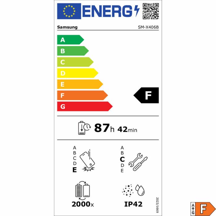 Tablette Samsung SM-X406BZAPEUB Octa Core 8 GB RAM 256 GB Gris 10,9" 16