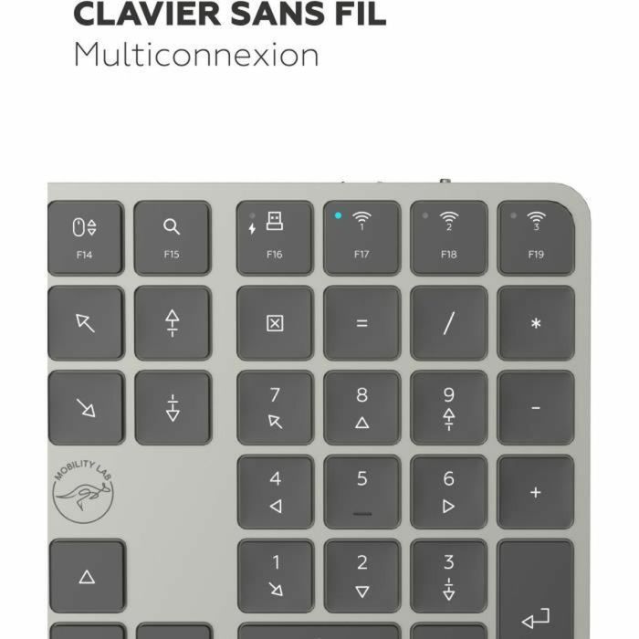Clavier Mobility Lab KP430W Gris 11 Clavier Mobility Lab KP430W Gris 11