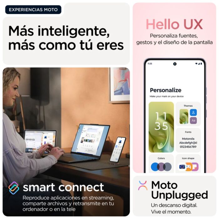 Smartphone Motorola PB7L0085SE 6,67" Mediatek Dimensity 7300 8 GB RAM 256 GB Rose 4