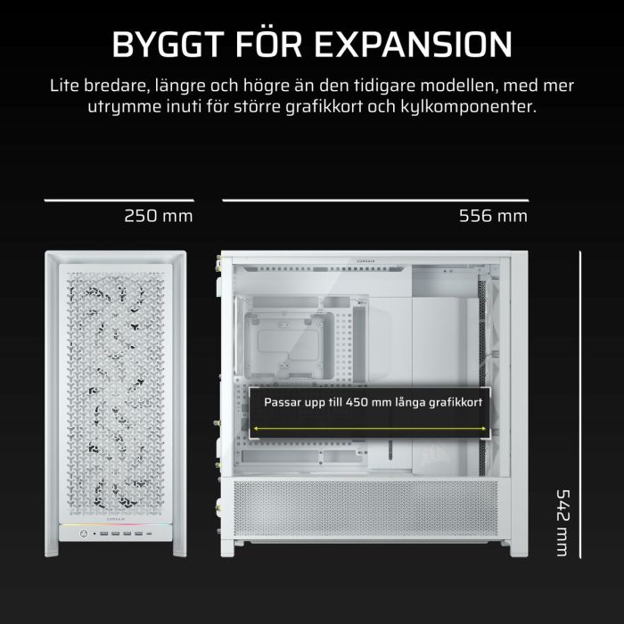 Boîtier ATX semi-tour Corsair CC-9011308-WW Blanc 1