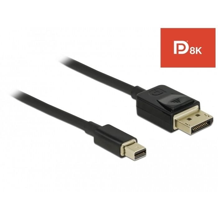 DELOCK Mini DisplayPort zu DisplayPort Kabel 8K 60Hz 2m DP 8K zertifiziert 0 DELOCK Mini DisplayPort zu DisplayPort Kabel 8K 60Hz 2m DP 8K zertifiziert 0