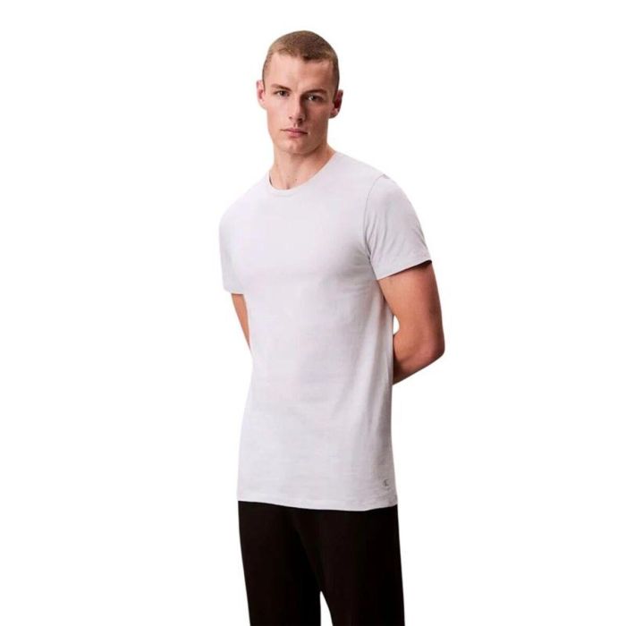 T-shirt à manches courtes homme Calvin Klein Indigo 3 Pièces M 2