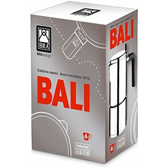 Cafetière Italienne BRA BALI Acier 10 Tasses 500 ml Métal Acier inoxydable 1