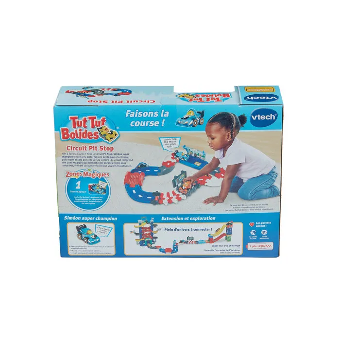 Vtech - Circuit Pit Stop Tut Tut Bolides (Réf. Multicolore) - Jeu de circuit pour enfants 1 à 5 ans - Version française Vtech - Circuit Pit Stop Tut Tut Bolides (Réf. Multicolore) - Jeu de circuit pour enfants 1 à 5 ans - Version française