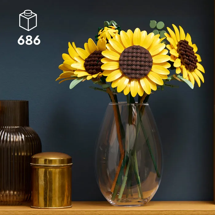LEGO 11502 Botanicals Le Bouquet de Tournesols - Set de Fleurs Artificielles en Briques à Construire pour Adultes