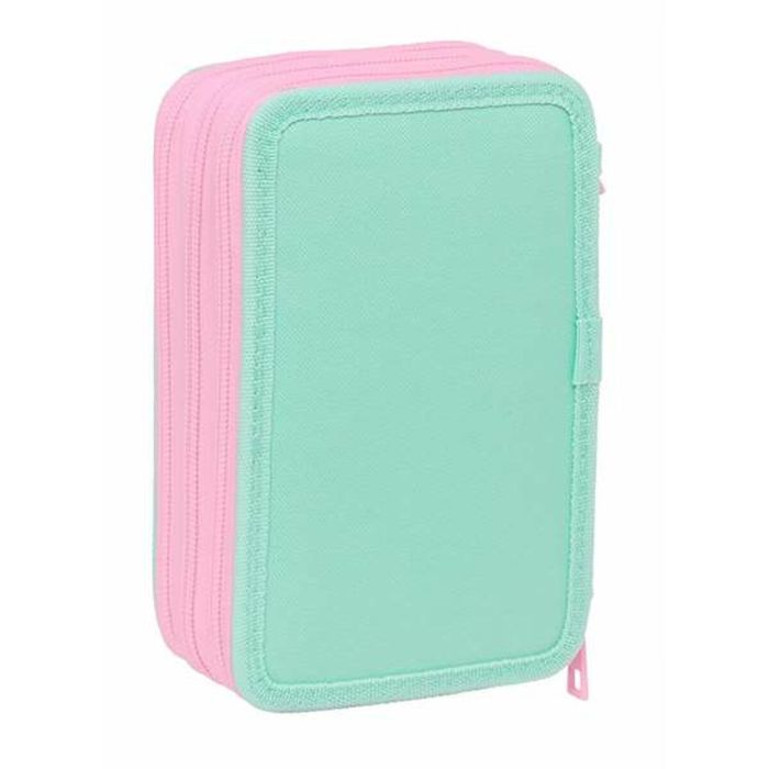 Pochette à crayons triple Stitch Vert 12,5 x 19,5 x 5,5 cm 37 Pièces 5