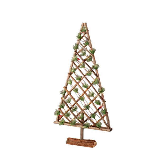 Sapin de Noël Lumineo Bois 40 x 7 x 80 cm MicroLED Décoratif 0 Sapin de Noël Lumineo Bois 40 x 7 x 80 cm MicroLED Décoratif 0