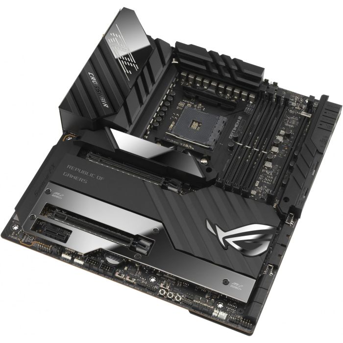 ASUS ROG Crosshair VIII Extreme Carte Mère Gaming (AMD X570, Socket AM4, Processeurs AMD Ryzen 5000 & 3000 Series, 4x DIMM DDR4, 128 Go Max, WiFi 6, Bluetooth 5.2, 2x 10 GbE)