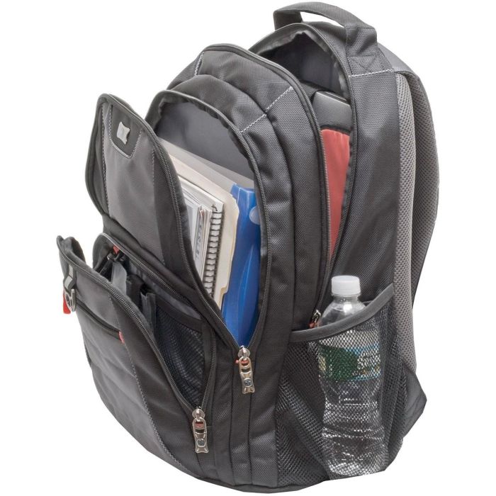WENGER Pillar Notebook Rucksack fuer 35,8 bis 39,6cm 14,1 bis 15,6Zoll Tablet, Laptop schwarz grau 1 WENGER Pillar Notebook Rucksack fuer 35,8 bis 39,6cm 14,1 bis 15,6Zoll Tablet, Laptop schwarz grau 1