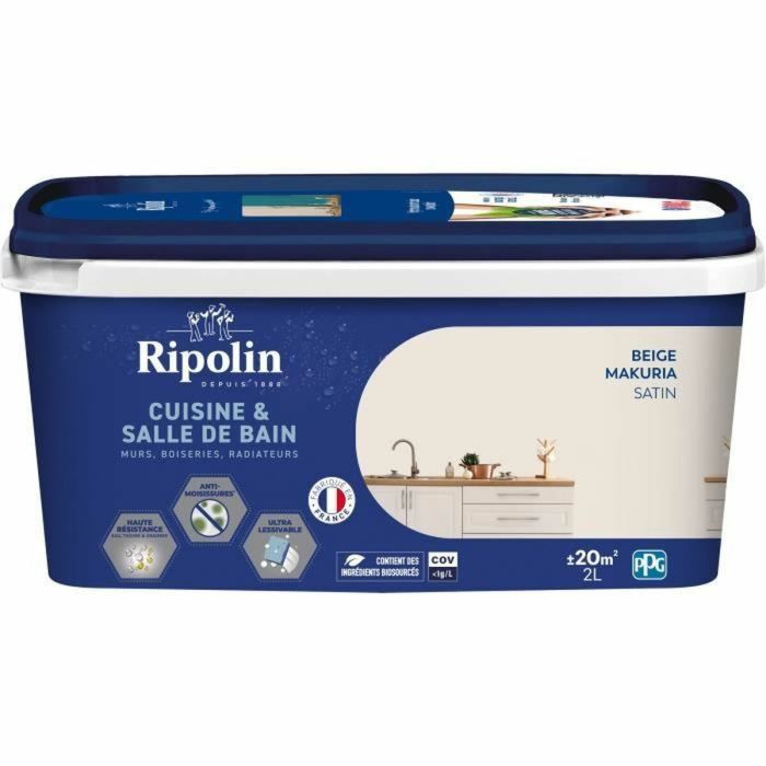 Peinture d'Apprêt Ripolin Beige Satiné 2 L