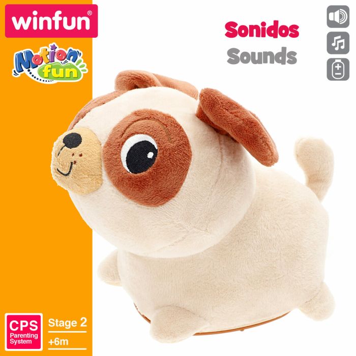 Peluche qui bouge Winfun Tissu Peluche Plastique 17 x 15 x 13 cm (2 Unités) 5