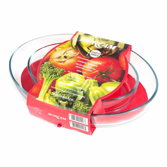 Plateau pour Four Verre Transparent (2 Pièces) 1