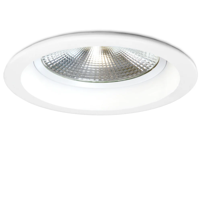 Downlight LED Circulaire 24W 2246 lm 2700K UGR19 Anti-éblouissement COB Aluminium Blanc 40.000 Std. [HO-DL-AD-COB-24W-WW] 1