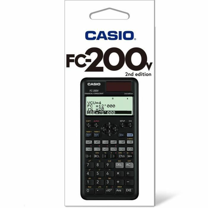 Calculatrice Casio FC-200V-2-W-ET Noir 2