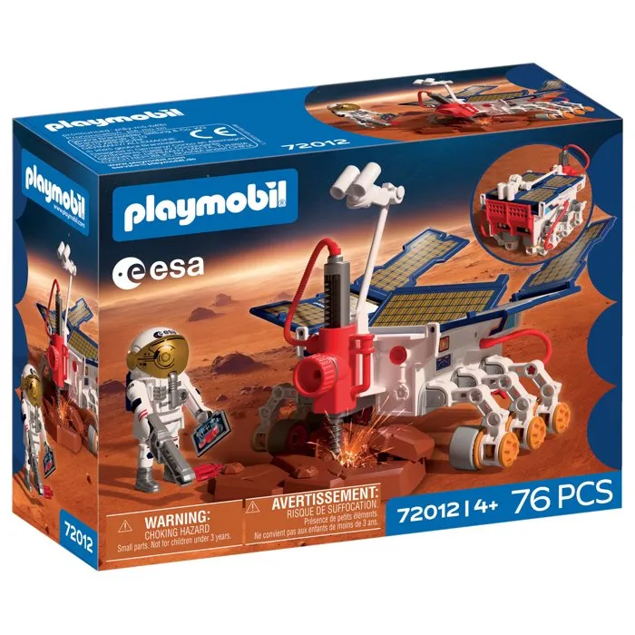 Playmobil 72012 Rover d'exploration sur Mars ESA - Jeu de construction espace 76 pièces - Jouet enfant dès 4 ans Playmobil 72012 Rover d'exploration sur Mars ESA - Jeu de construction espace 76 pièces - Jouet enfant dès 4 ans