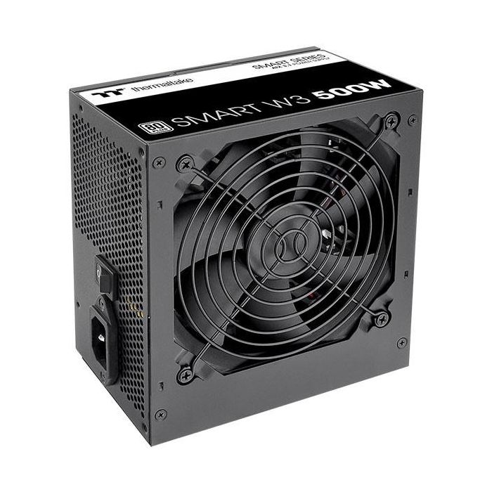 Thermaltake Alimentation Smart W3 500W, 80 Plus Blanc, Noir - Réf. PS-SPW-0500NNFAWE-1