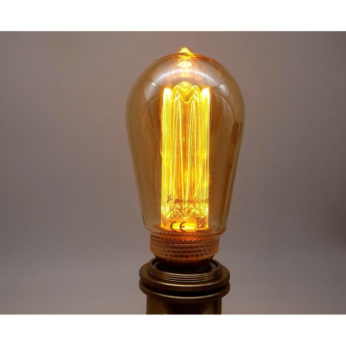 Lampe LED Fbright st64 edison Ambre 4 W E27 200 Lm Ø 6,4 x 14,2 cm Décorative (1800 K) 1