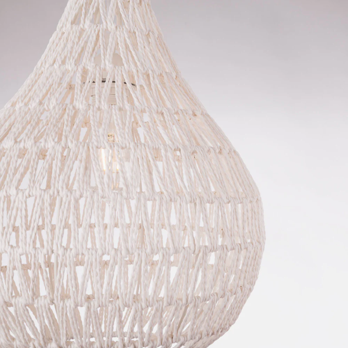 Lampe Suspendue Corde Orsk SKD-P80027 Naturelle E27 2