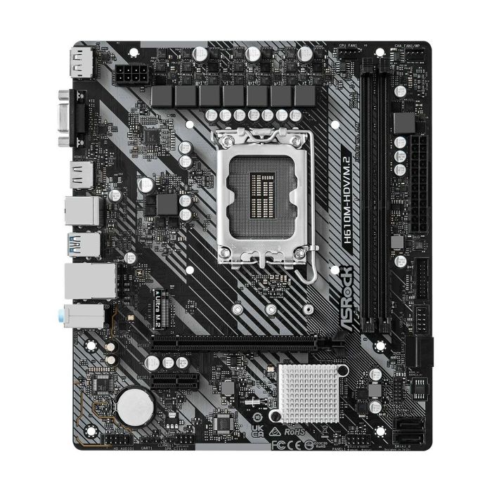 Carte Mère ASRock 90-MXBJH0-A0UAYZ LGA 1700 INTEL H610 2 Carte Mère ASRock 90-MXBJH0-A0UAYZ LGA 1700 INTEL H610 2