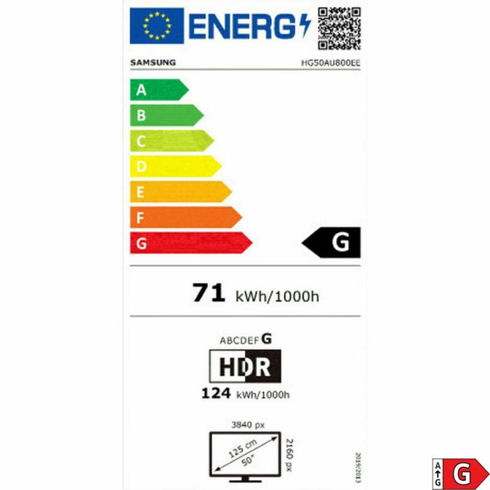 TV intelligente Samsung HG50AU800EEXEN 50" 4K Ultra HD LED HDR 2