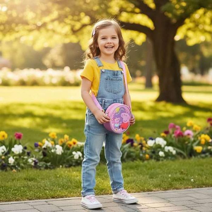 Sac à Bandoulière Peppa Pig Rose 13 x 13 x 4 cm 1