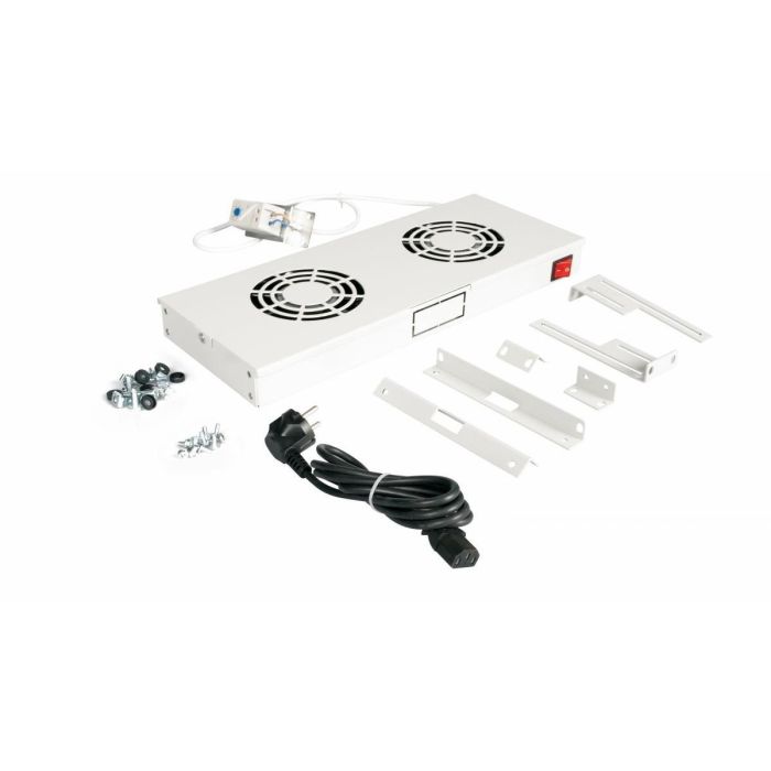 Equip Lüftermodul 19" für Serverschränke. 2xLüfter RAL7035 3