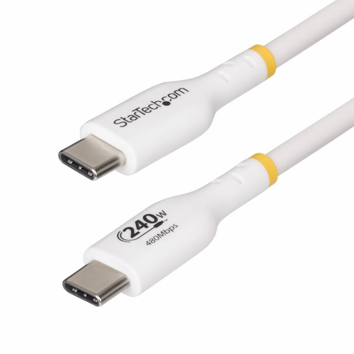 Câble USB Startech USB2EPR2MW Blanc 2 m 0 Câble USB Startech USB2EPR2MW Blanc 2 m 0