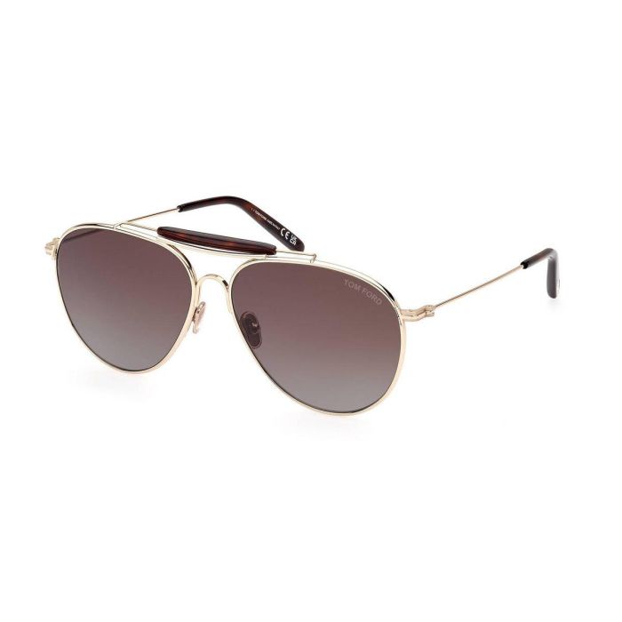 Lunettes de soleil Homme Tom Ford FT0995-32F Doré ø 59 mm