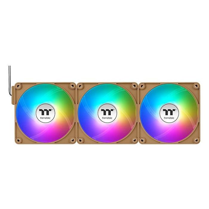 120mm Thermaltake CT120 EX ARGB Sync PC Cooling Fan Gravel Sand 3 Pack 3