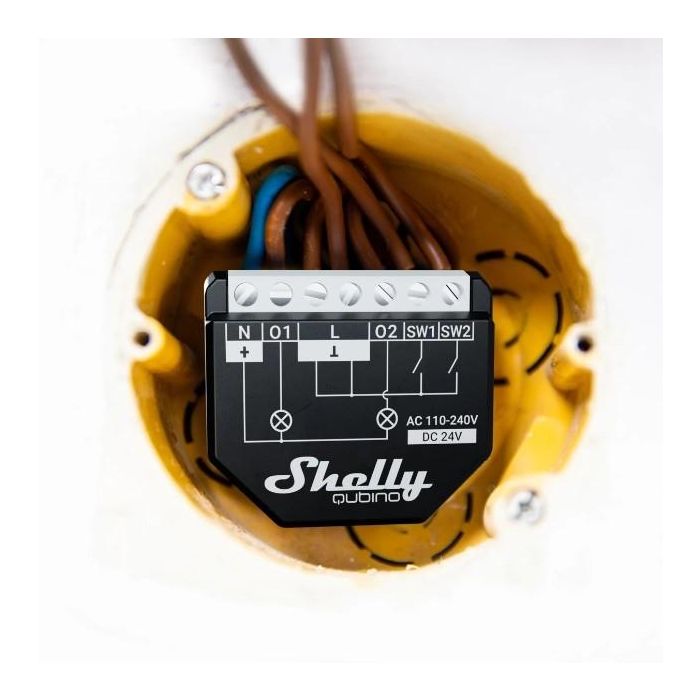 Shelly Relais "Wave 2PM" max. 16A 2 Kanäle Unterputz Messfunktion 5