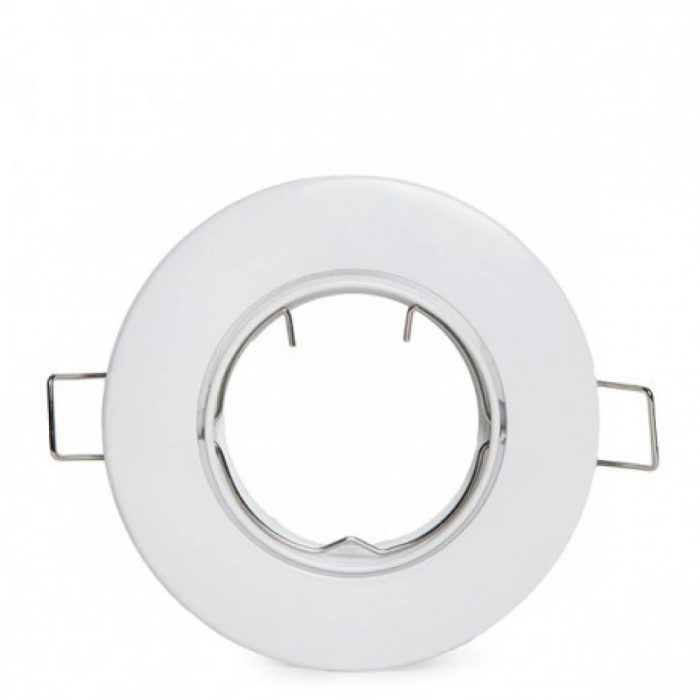 Aro Foco Downlight Basculant Rond Aluminium Blanc 93mm