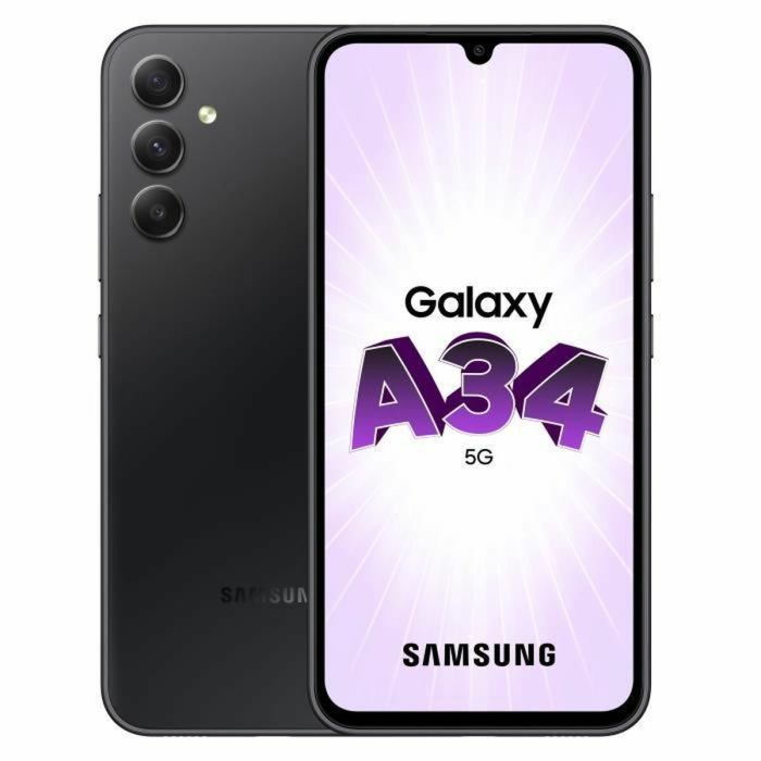 Smartphone Samsung A34 5G 6,6" Octa Core 6 GB RAM 128 GB Noir 0 Smartphone Samsung A34 5G 6,6" Octa Core 6 GB RAM 128 GB Noir 0