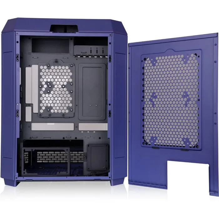 Thermaltake The Tower 600 Boîtier PC Moyen Tour ATX avec 3 Panneaux en Verre Trempé, 2 Ventilateurs 140mm, USB 3.0 Type-C, Future Dusk - Sans Alimentation