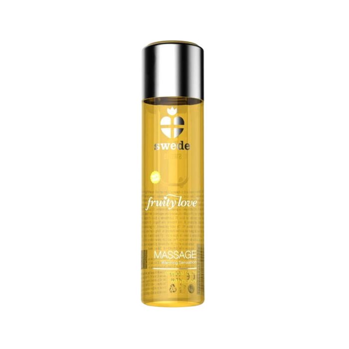 Huile de massage érotique Swede 120 ml Effet chaleur Miel Fruits tropicaux
