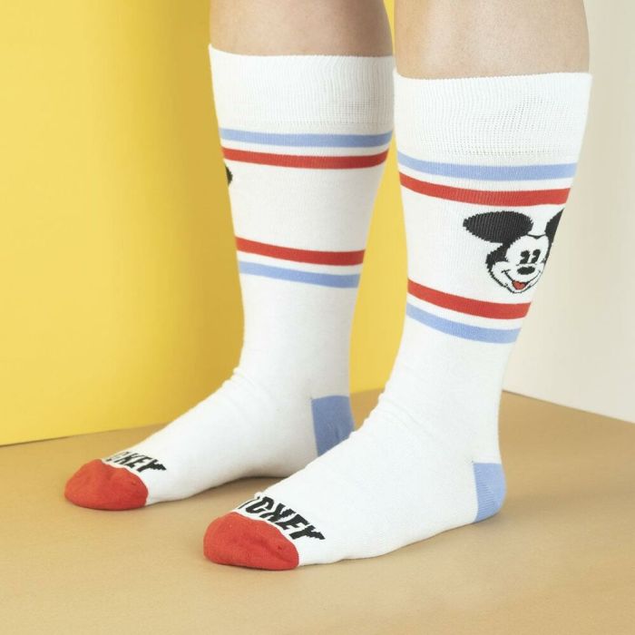 Chaussettes Mickey Mouse Blanc 1 Chaussettes Mickey Mouse Blanc 1