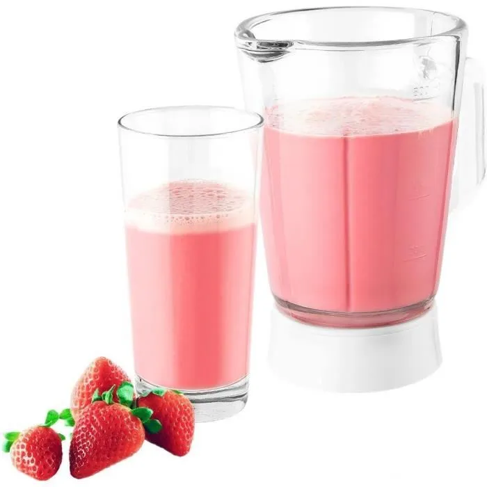 Sencor SBL 3271SS Blender Mixeur, Puissance 250 W, Bol Verre 0.8 L, 2 Niveaux de Vitesse avec Fonction Pulse, Lames Acier Inoxydable, Pour Soupes, Cocktails, Aliments Bébé Sencor SBL 3271SS Blender Mixeur, Puissance 250 W, Bol Verre 0.8 L, 2 Niveaux de Vitesse avec Fonction Pulse, Lames Acier Inoxydable, Pour Soupes, Cocktails, Aliments Bébé