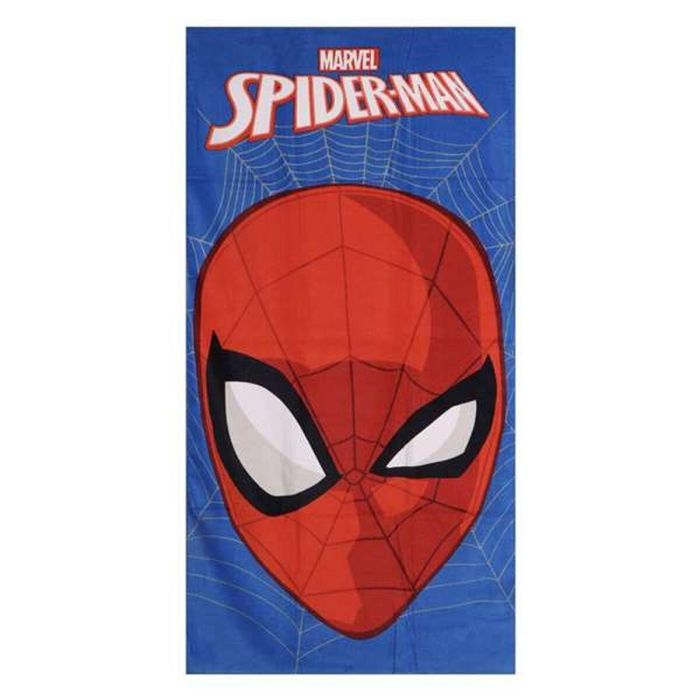 Serviette de plage Spider-Man Bleu 70 x 140 cm
