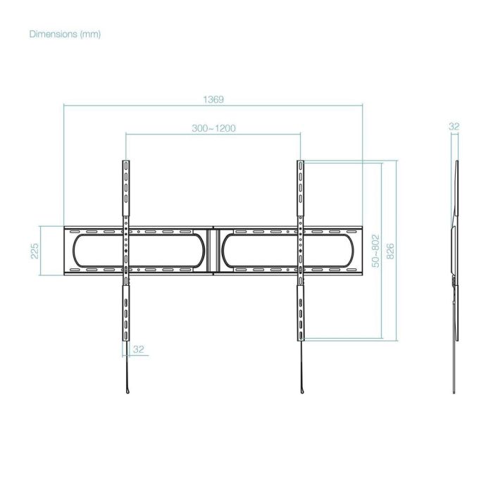 Support de TV TooQ LP37140F-B 1
