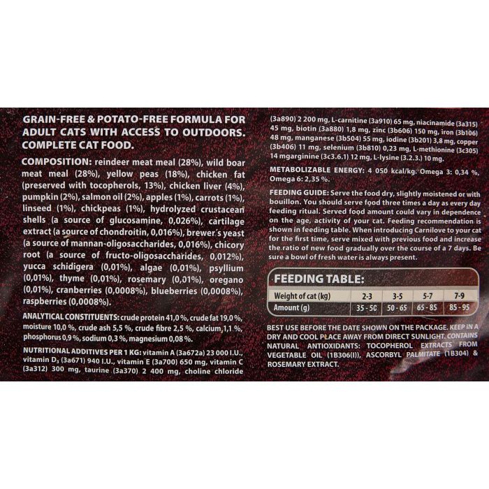 Aliments pour chat Carnilove Renne 6 Kg 2 Aliments pour chat Carnilove Renne 6 Kg 2