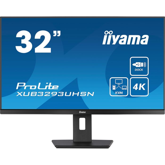81,3cm/32'' (3840x2160) iiyama LCD Business XUB3293UHSN-B5 IPS 4ms HDMI DisplayPort USB-C UHD Black 1