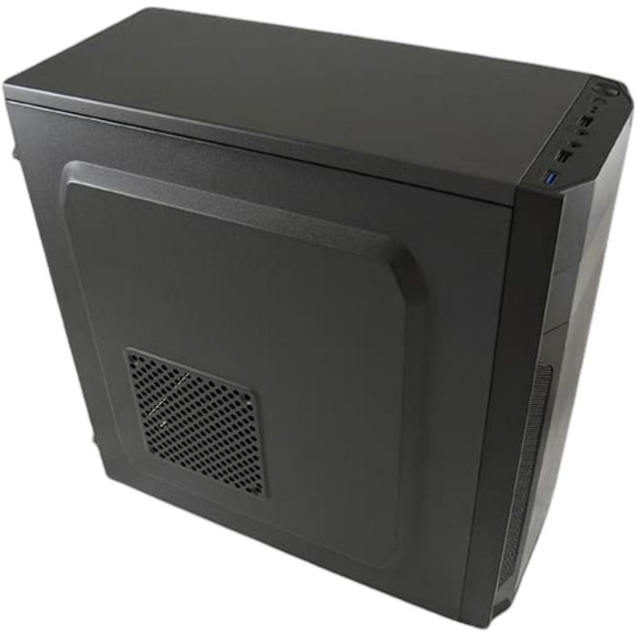 LC-Power 7036B Boîtier PC Midi-Tower Noir Compatible ATX, micro-ATX, Mini-ITX avec Ports USB 2.0, USB 3.2 Gen 1 et Support Ventilateurs 120 mm
