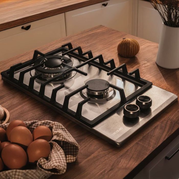 Plaque au gaz Cecotec Bolero Squad G 2200F Inox 5250 W 29 x 50 cm 7