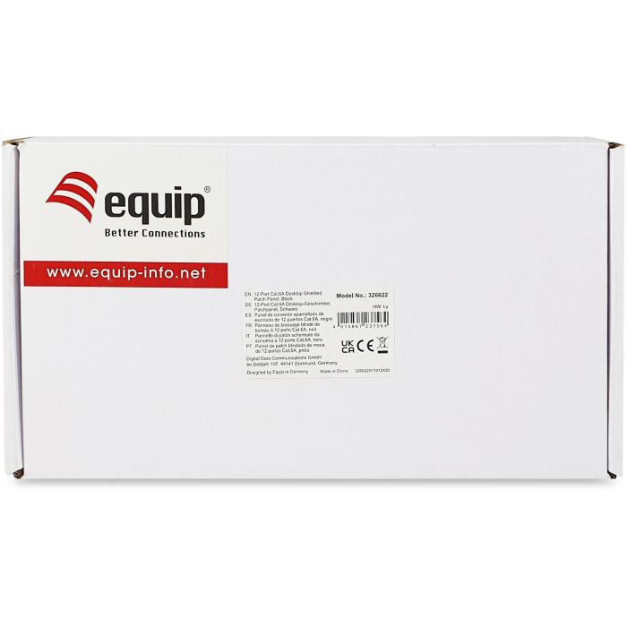 Equip Patchpanel 12x RJ45 Cat6A FTP 1HE Premium schwarz 5