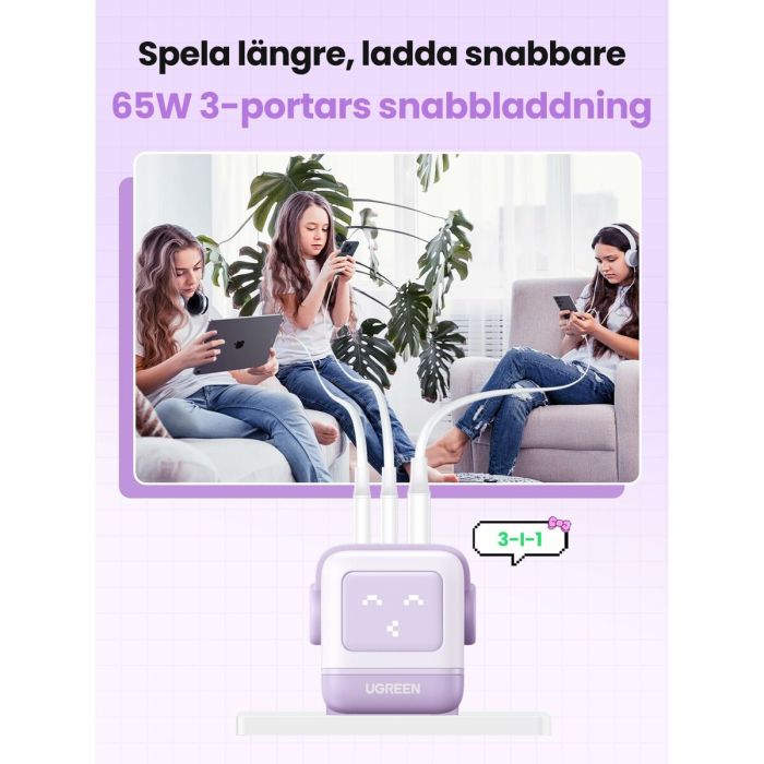 Camescope de surveillance Ugreen 35291 Rose Pourpre 2