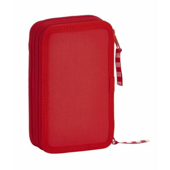 Plumier double Real Sporting de Gijón Rouge 12.5 x 19.5 x 4 cm (28 Pièces) 2