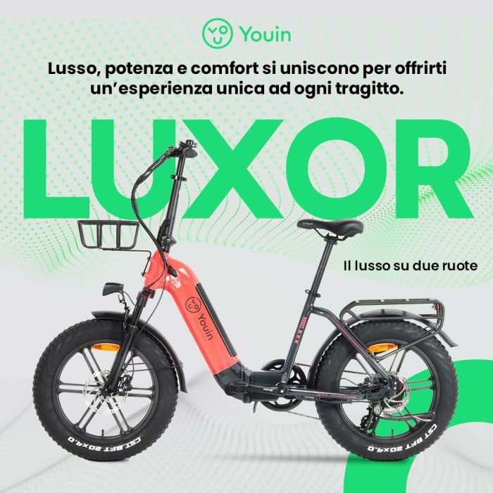 Vélo Électrique Youin BK1716 LUXOR II Corail 250 W 6