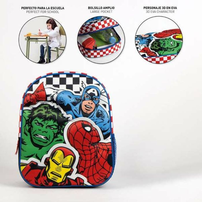 Cartable 3D The Avengers Noir 25,0 x 31,0 x 10,0 cm 2