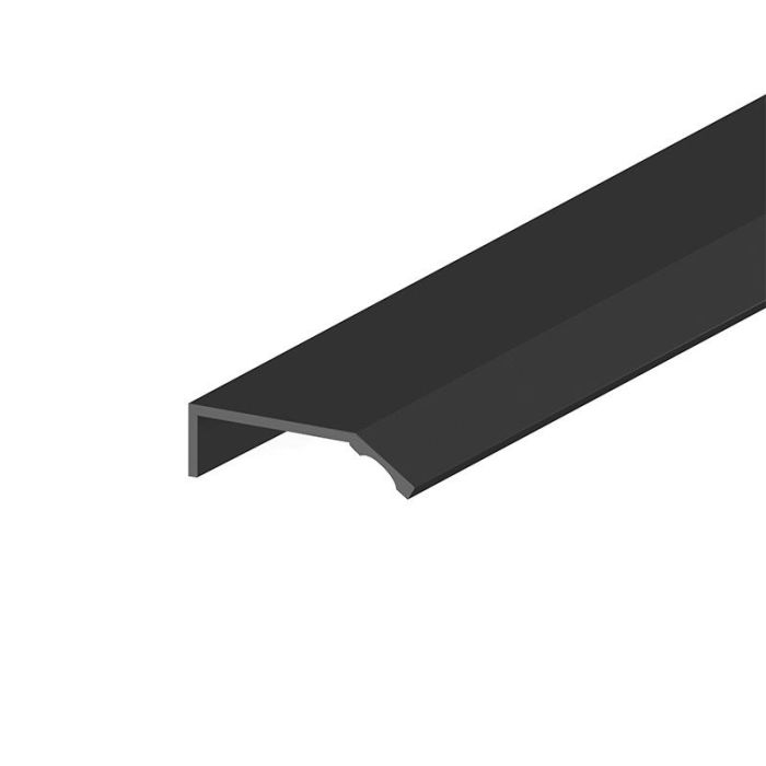 Perfil Tirador Aluminio Capri 2,70 Negro Madera  P/Madera, Espesor Max. 30-32Mm. Trentadue (Set de 2) 1